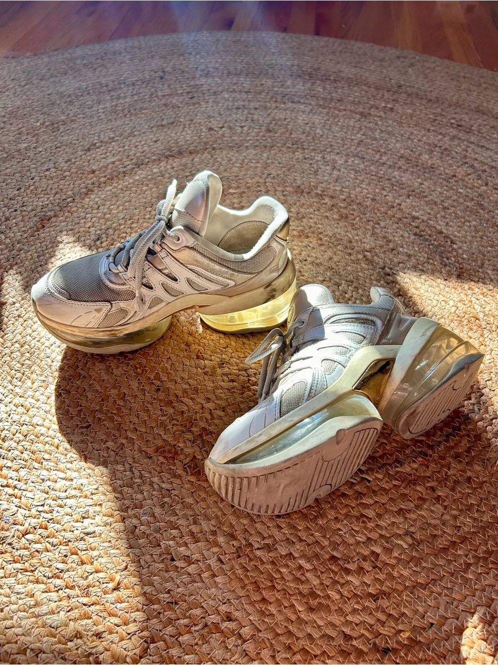 Michael Kors Beige and Cream Women’s Chunky Sneakers